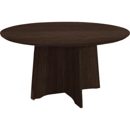 SAFCO SafcoÂ 48" Round Conference Table - Mocha - Medina Series MNCR48LDC